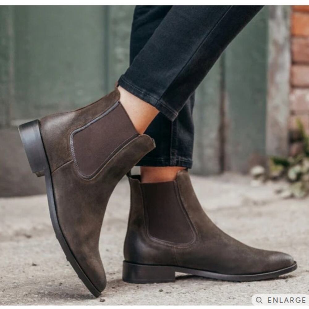 Thursday Boot Company Duchess Boot In Dark Olive Suede Size 7.5